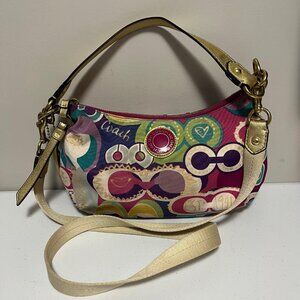 Coach Poppy Multicolor Graphic Shoulder Bag/Crossbody